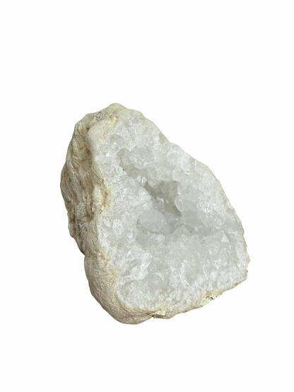 Quartz geode half