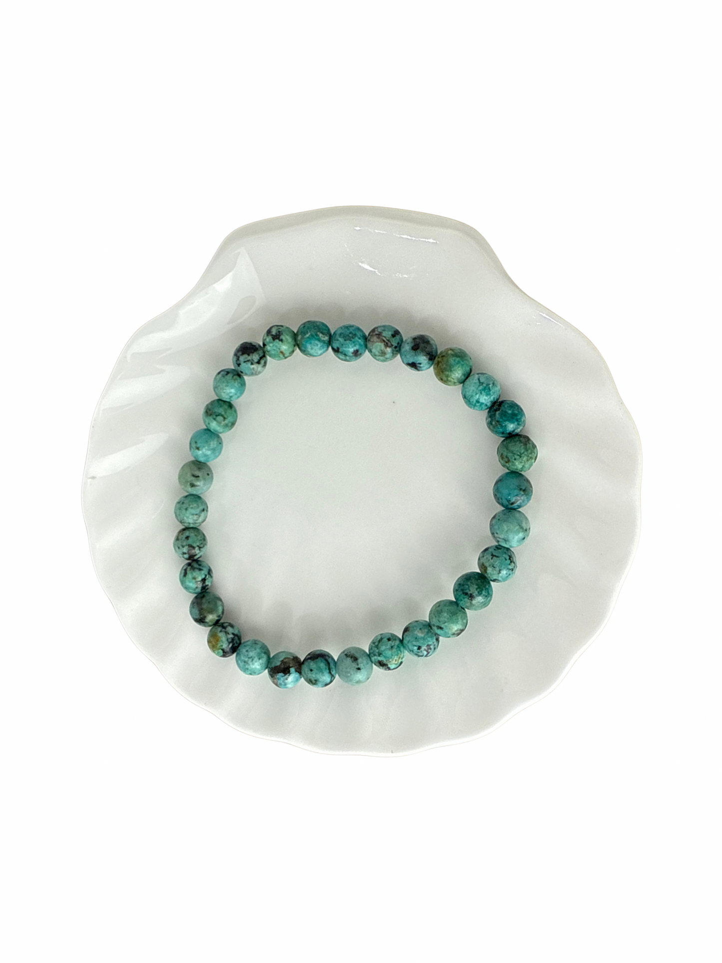 Afrikaanse Turkoois kogelarmband 6 mm