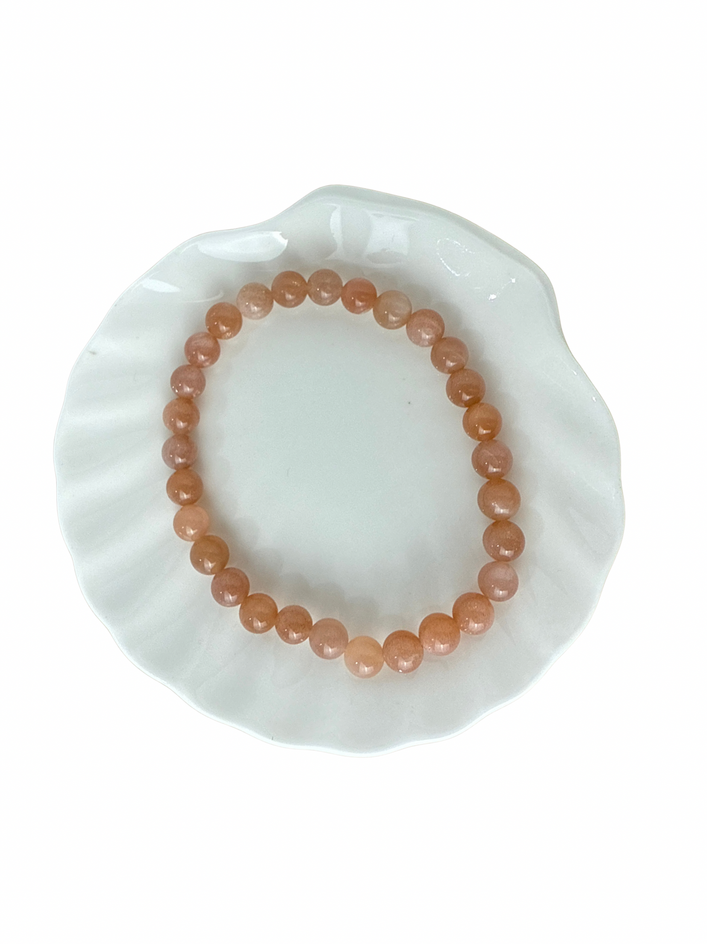 Zonnesteen kogelarmband 6 mm