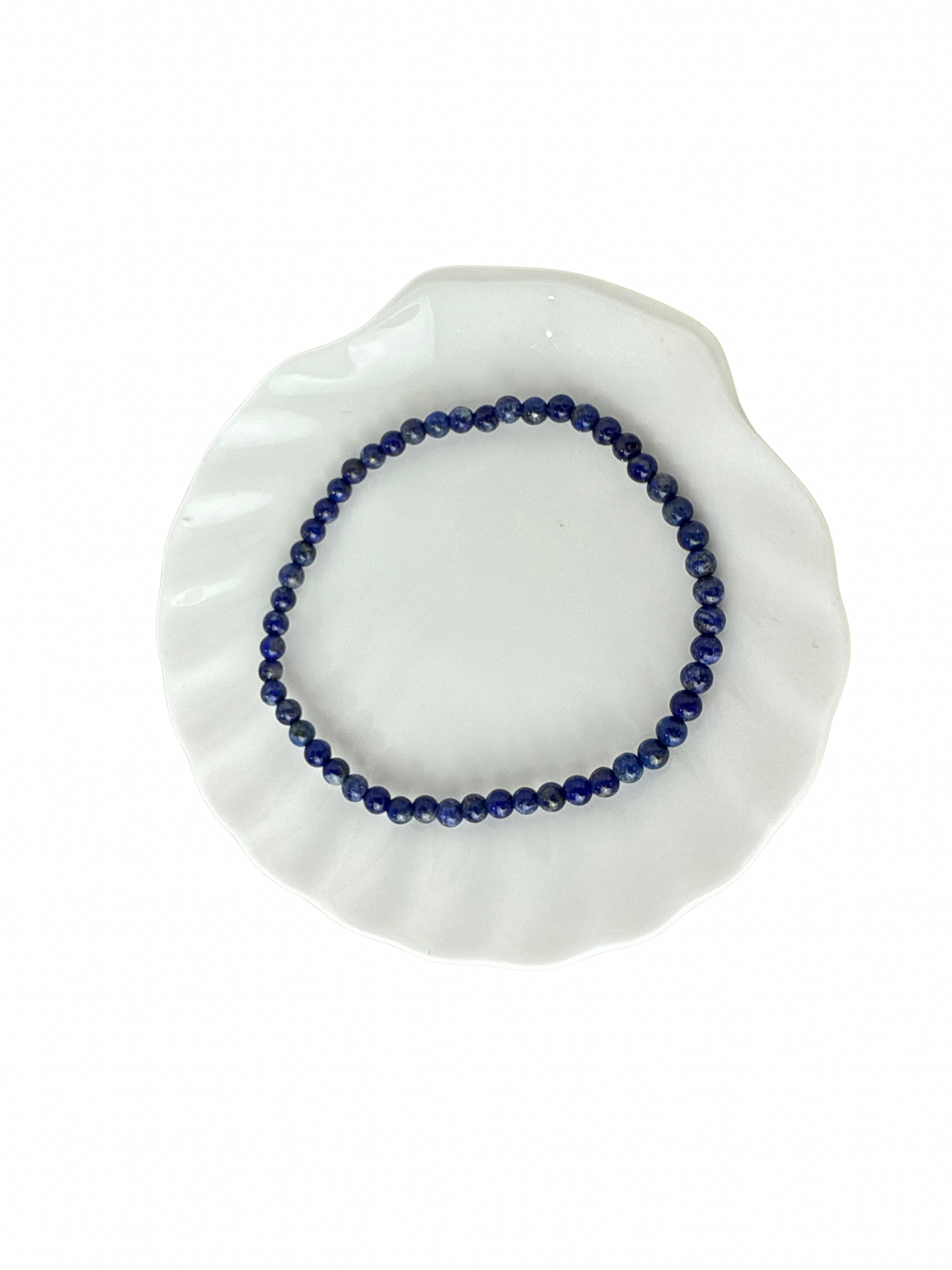 Lapis Lazuli kogelarmband 4 mm