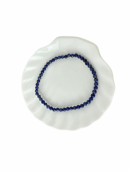 Lapis Lazuli kogelarmband 4 mm