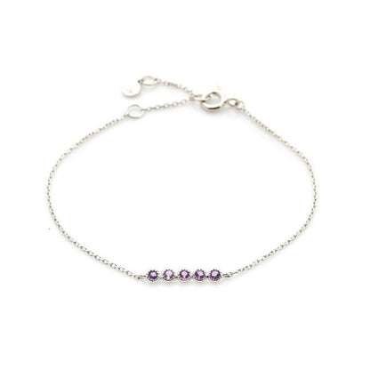 Armband met Amethist 925 zilver