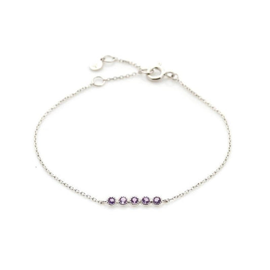 Armband met Amethist 925 zilver