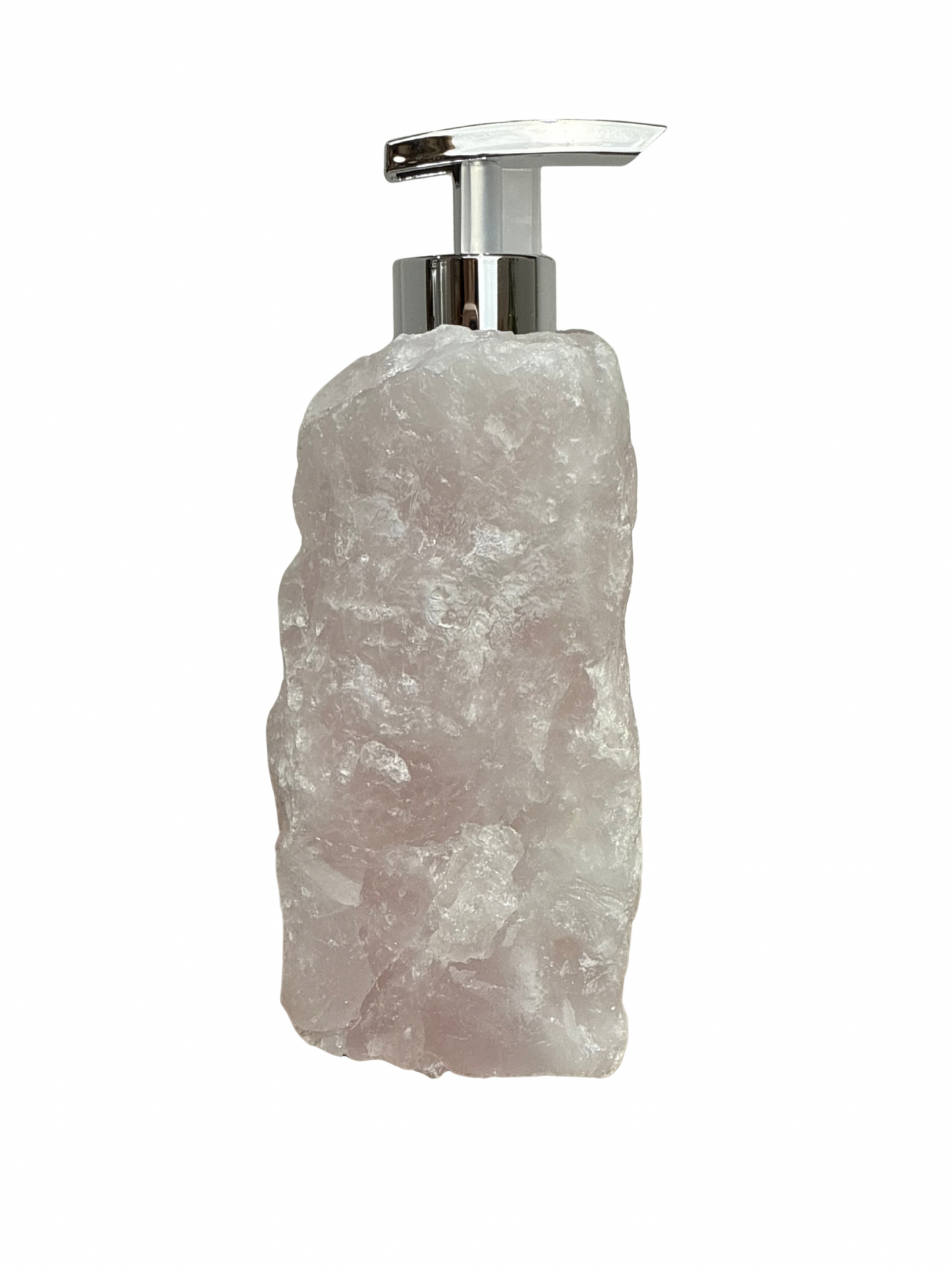 Zeeppomp van Rozenkwarts zilver 5