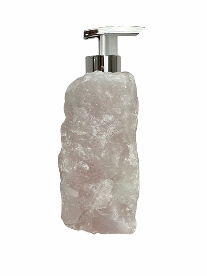 Zeeppomp van Rozenkwarts zilver 5