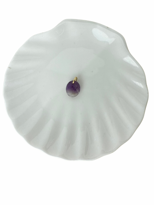 Mila Amethyst pendant Gold