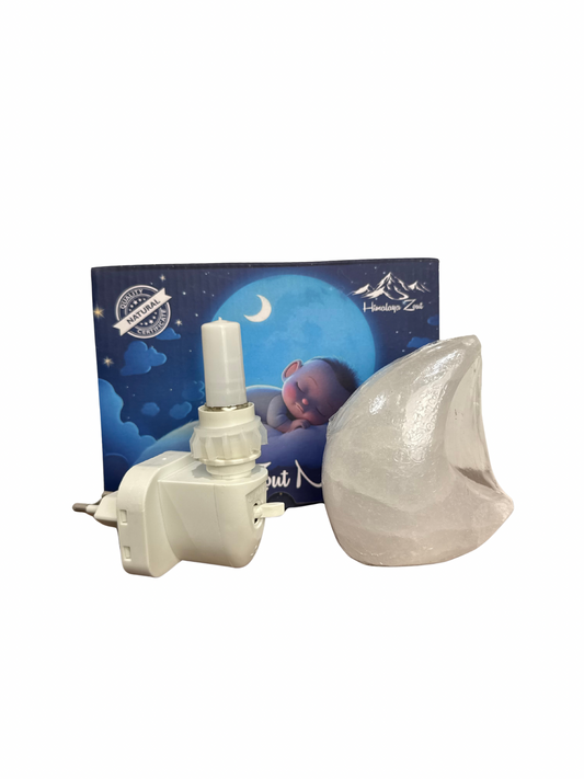 Himalaya nachtlampje maan wit