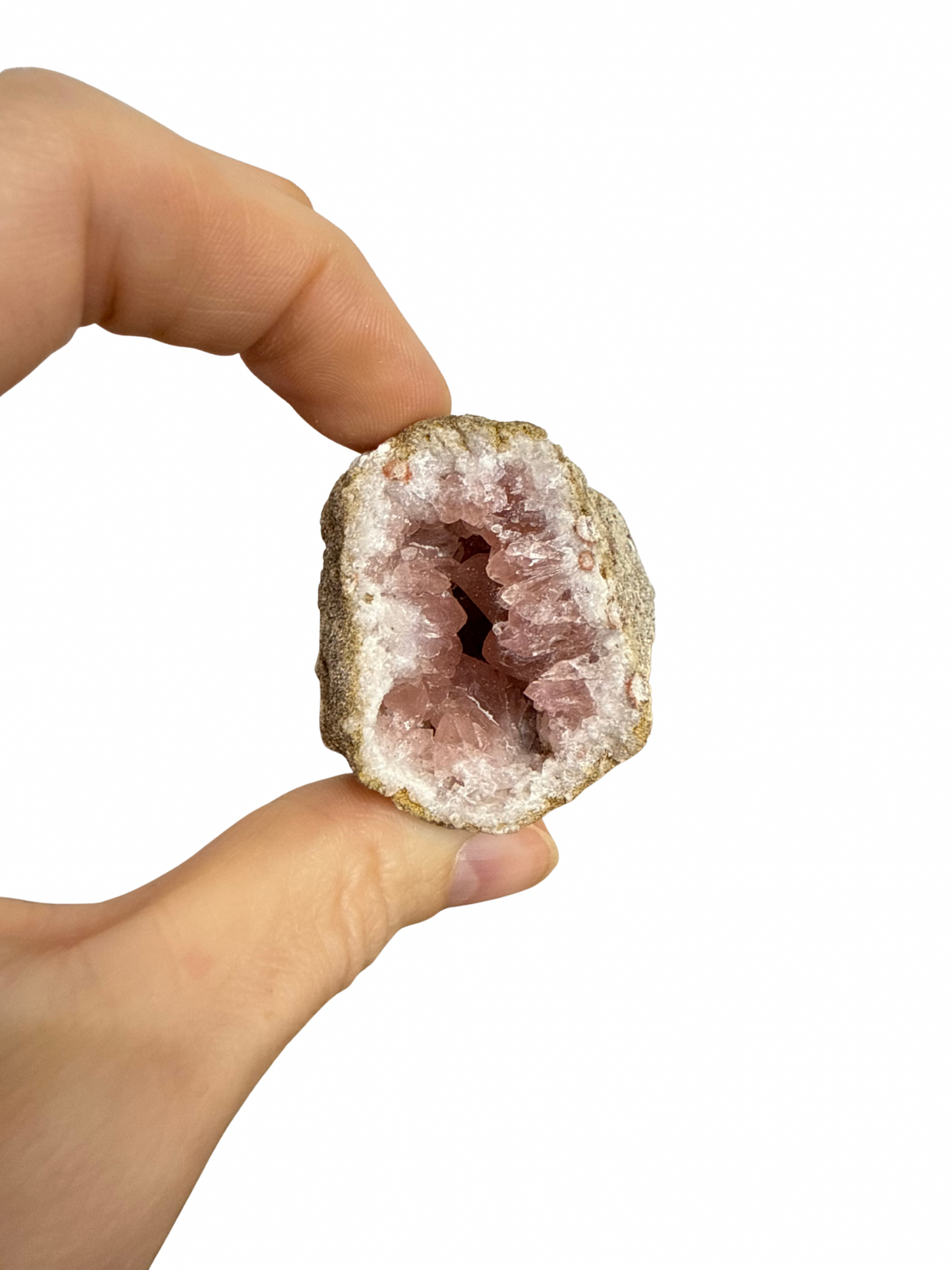Roze Amethist geode uit Patagonië 7