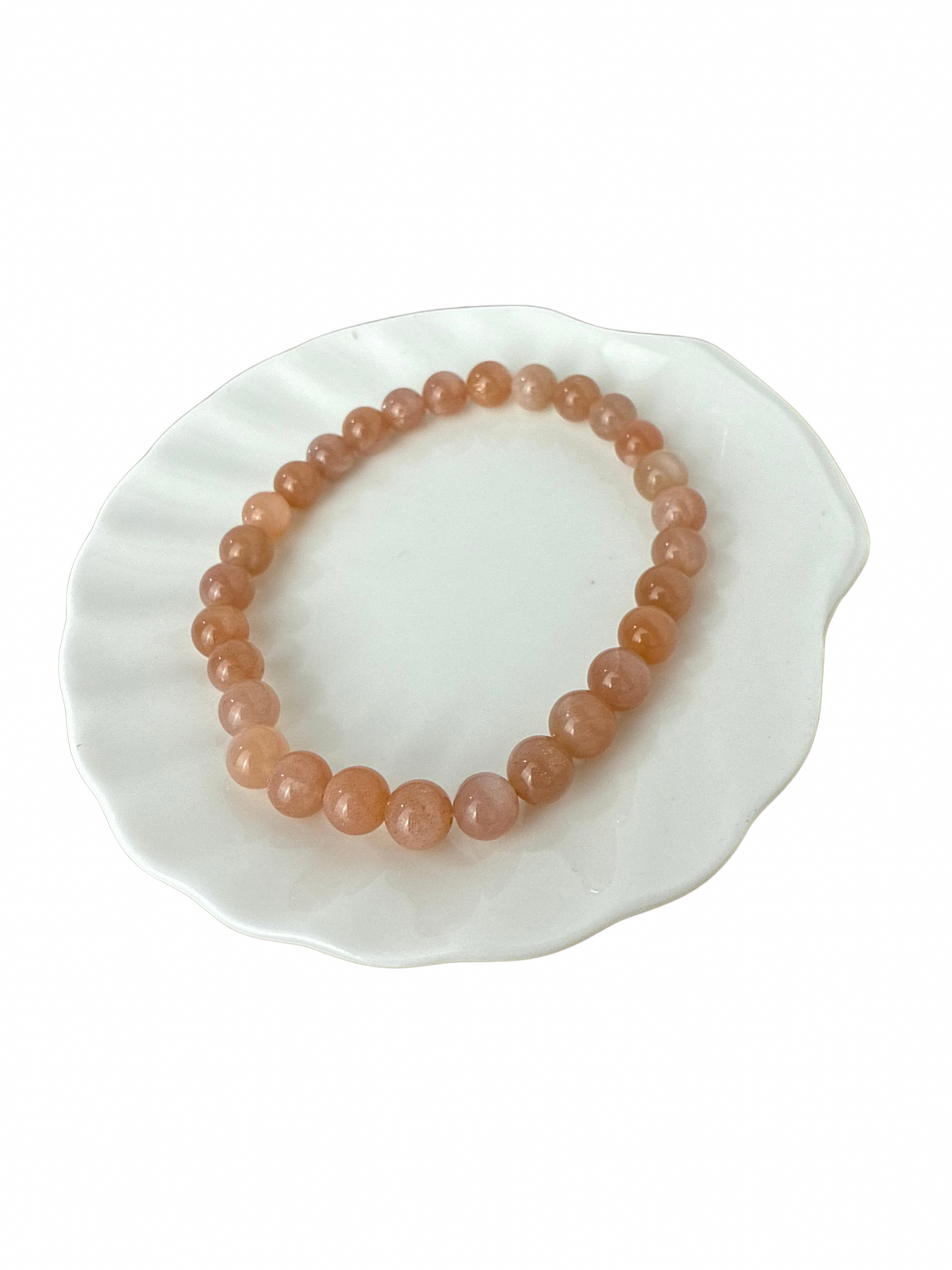 Zonnesteen kogelarmband 8 mm