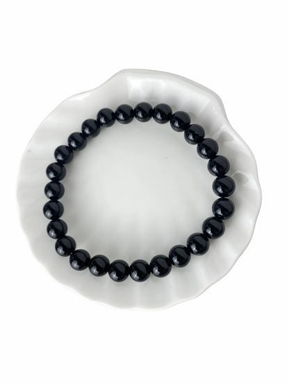 Onyx kogelarmband 8 mm (21 cm)