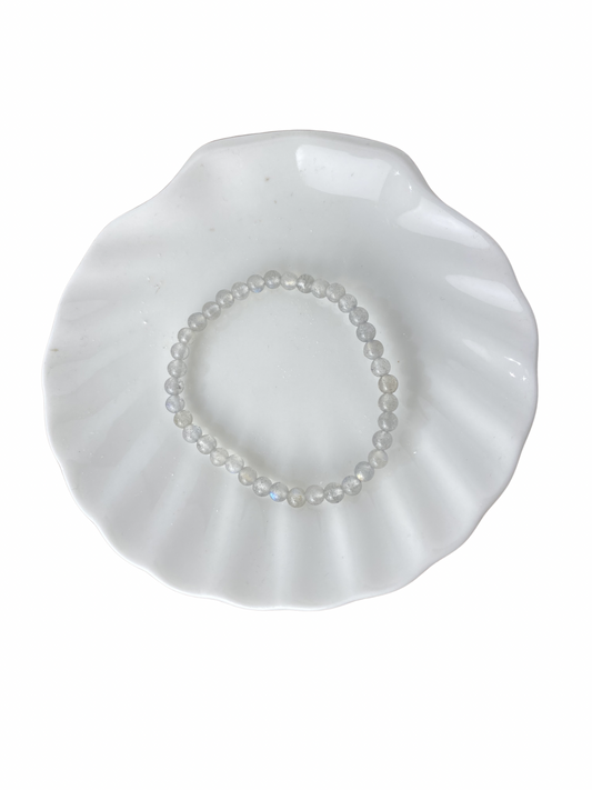Labradoriet  kinderarmband kogel 4 mm