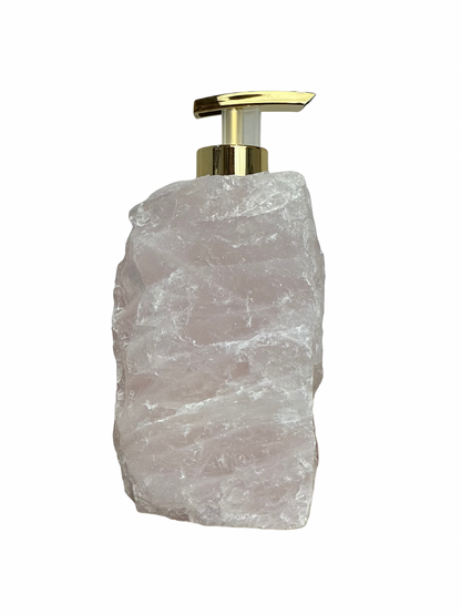 Zeeppomp van Rozenkwarts goud 1