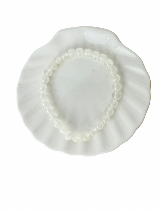 Selenite bracelet ball 6 mm