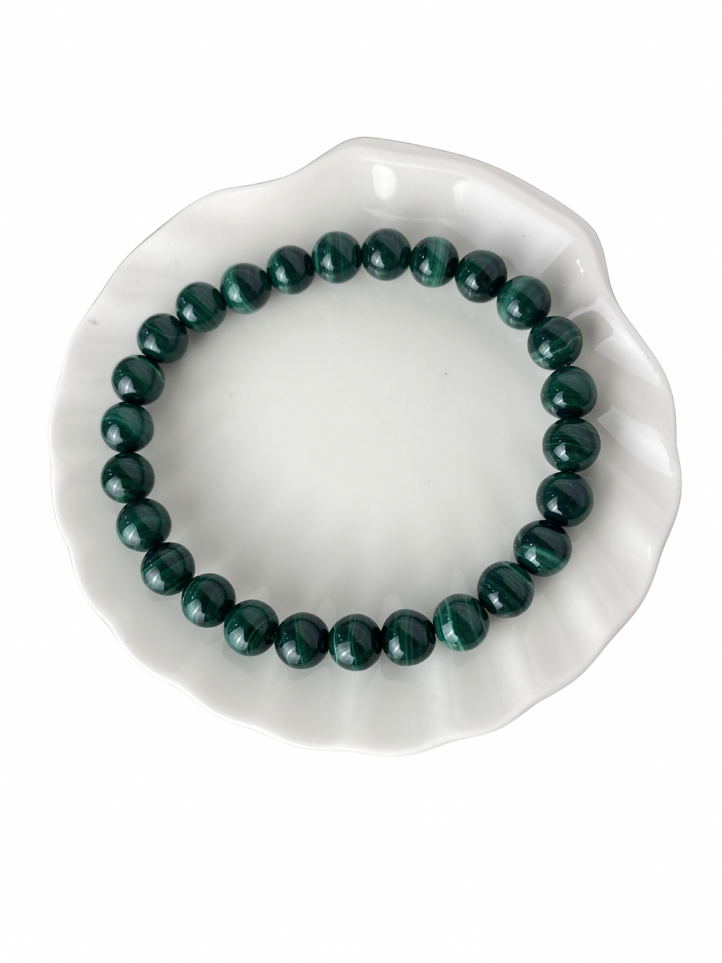Malachiet kogelarmband 8 mm (21 cm)