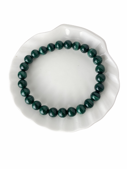 Malachiet kogelarmband 8 mm (21 cm)