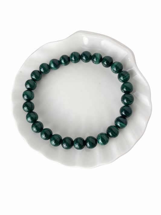 Malachiet kogelarmband 8 mm (21 cm)