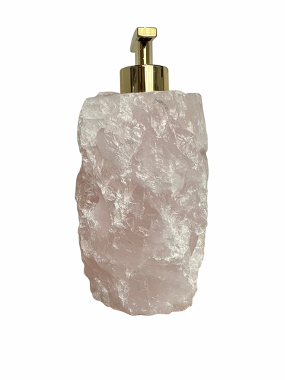 Zeeppomp van Rozenkwarts goud 4