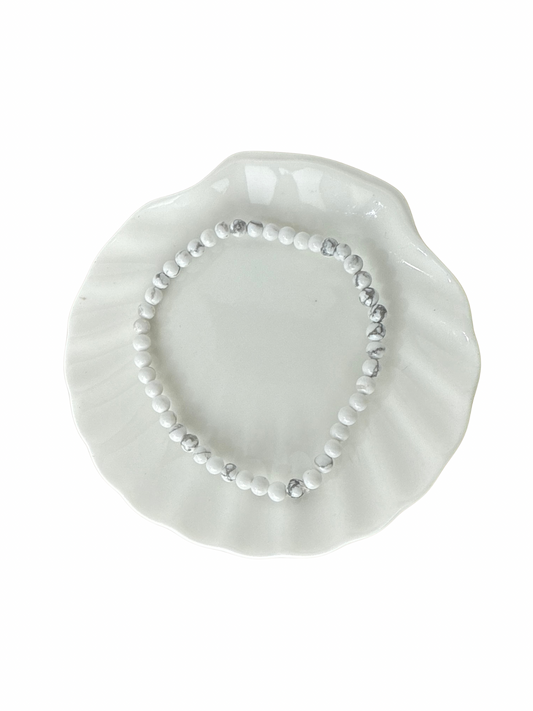 Howliet kogelarmband 4 mm