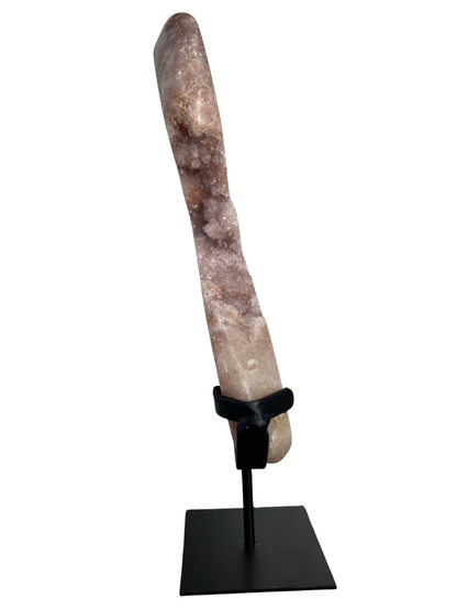 Roze Amethist (Chalcedoon) op standaard (Brazilië) | 1,5 kg