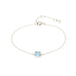 Armband met Blauwe Chalcedoon 925 zilver