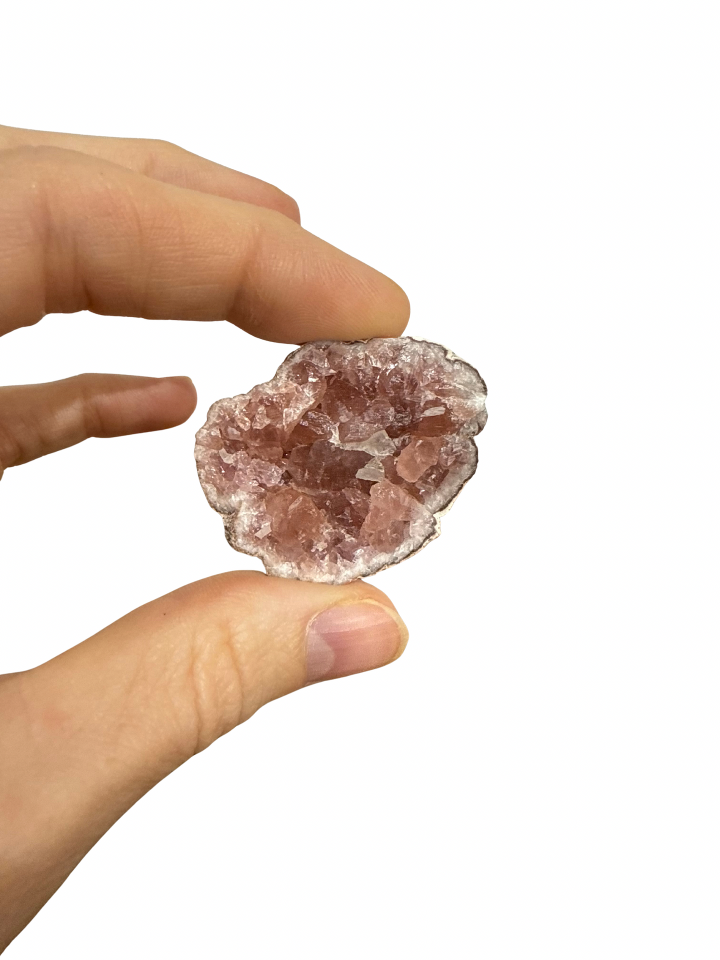Roze Amethist geode uit Patagonië 12