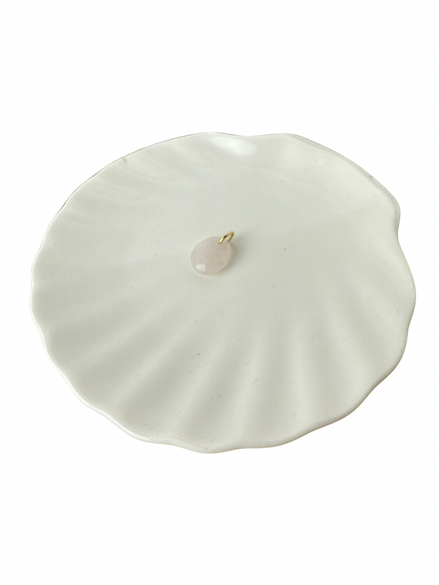 Mila Rose Quartz Pendant Gold