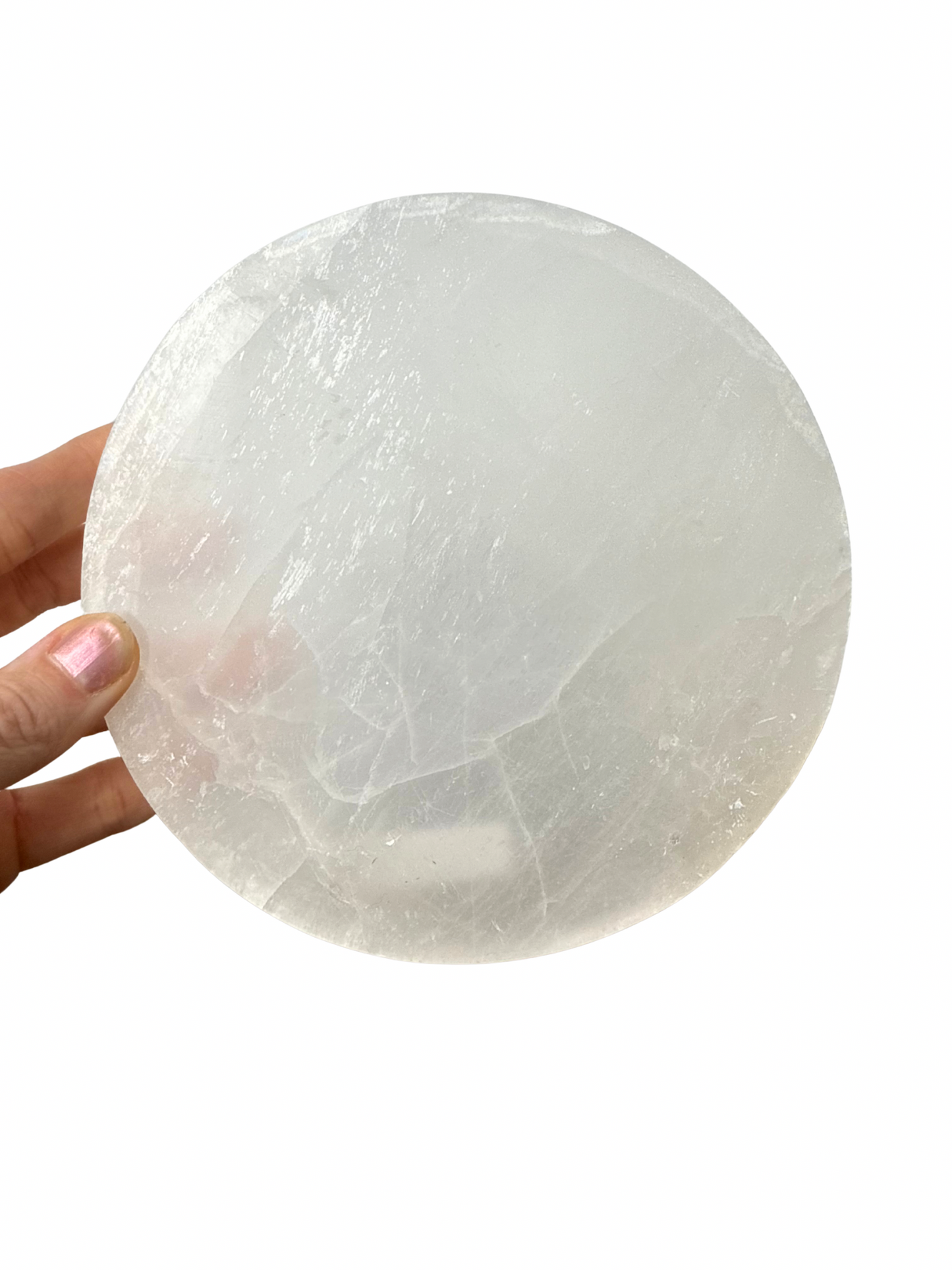 Selenite charging disc round 15 cm
