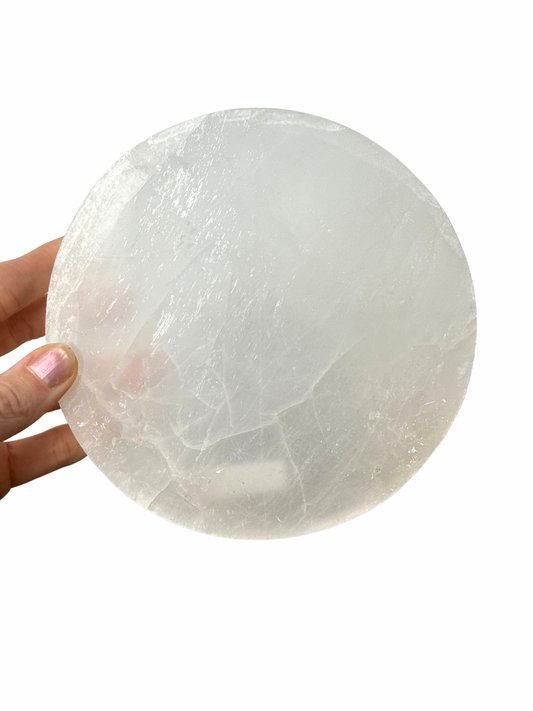 Selenite charging disc round 15 cm