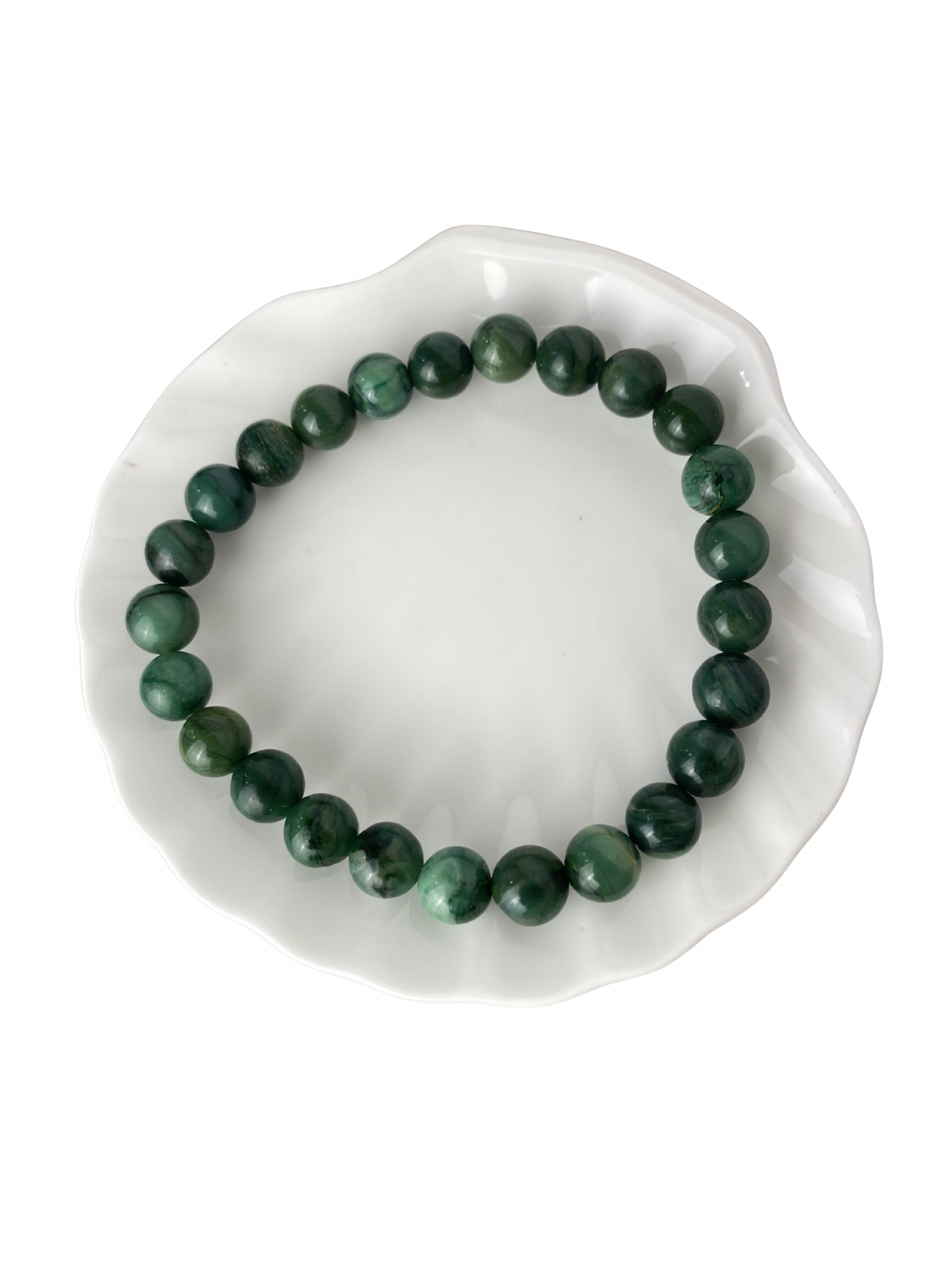 Smoky quartz bracelet ball 6 mm