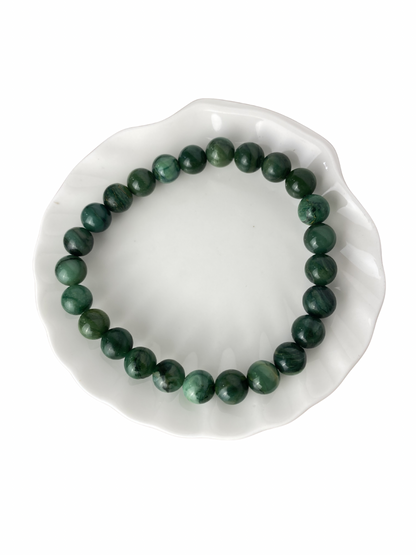 Smoky quartz bracelet ball 6 mm