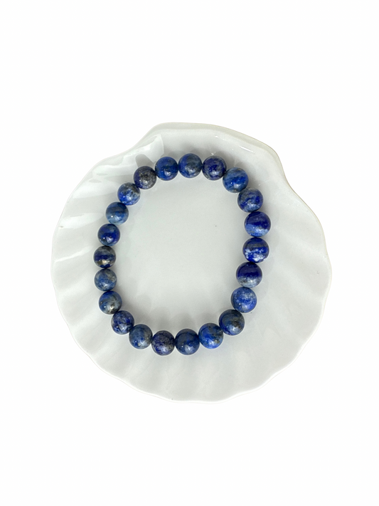 Lapis Lazuli kogelarmband 8 mm