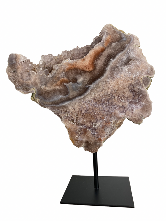 Roze Amethist (Chalcedoon) op standaard