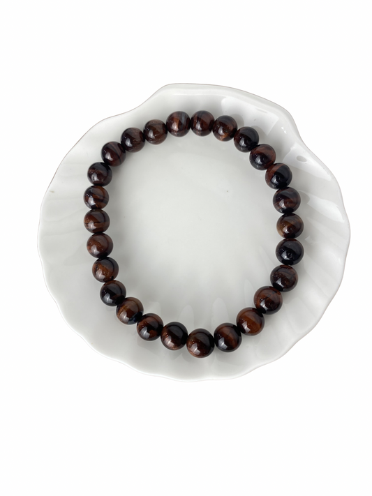 Kattenoog kogelarmband 8 mm (21 cm)