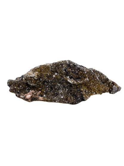 Mangaan Kwarts met Druzy Hematiet kristallen (Manganiet) 2