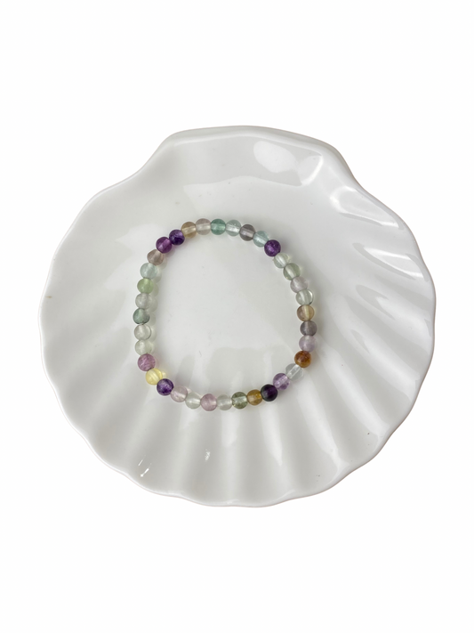 Fluoriet kinderarmband kogel 4 mm