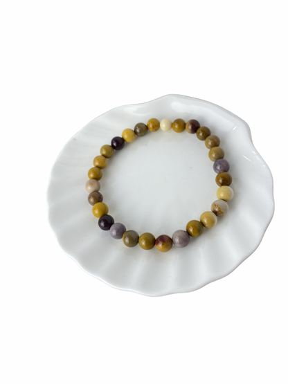 Mookaiet kogelarmband 6 mm