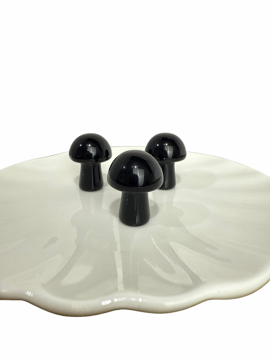 Obsidiaan mini paddenstoel