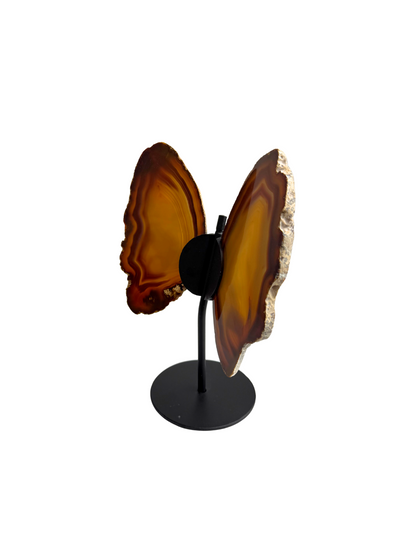 Agate butterfly on stand