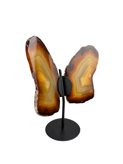 Agate butterfly on stand