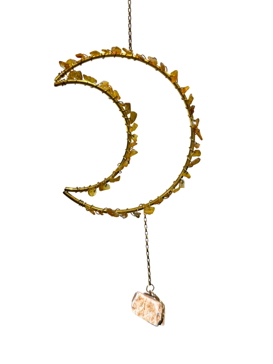 Edelsteen maan Agaat + Maansteen