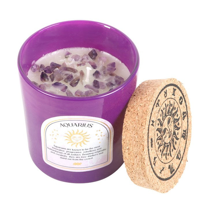 Zodiac scented candle Aquarius (Waterman)