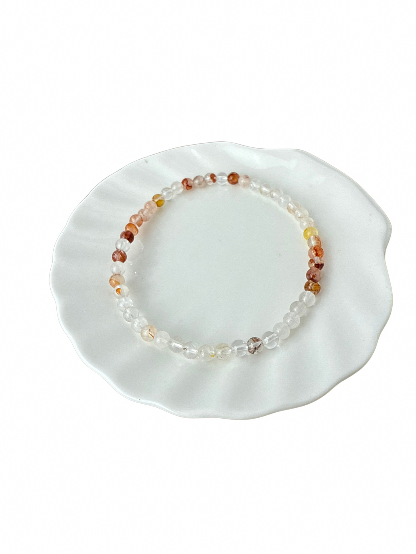 Dalmatian Jasper ball bracelet 8 mm