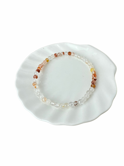 Dalmatian Jasper ball bracelet 8 mm