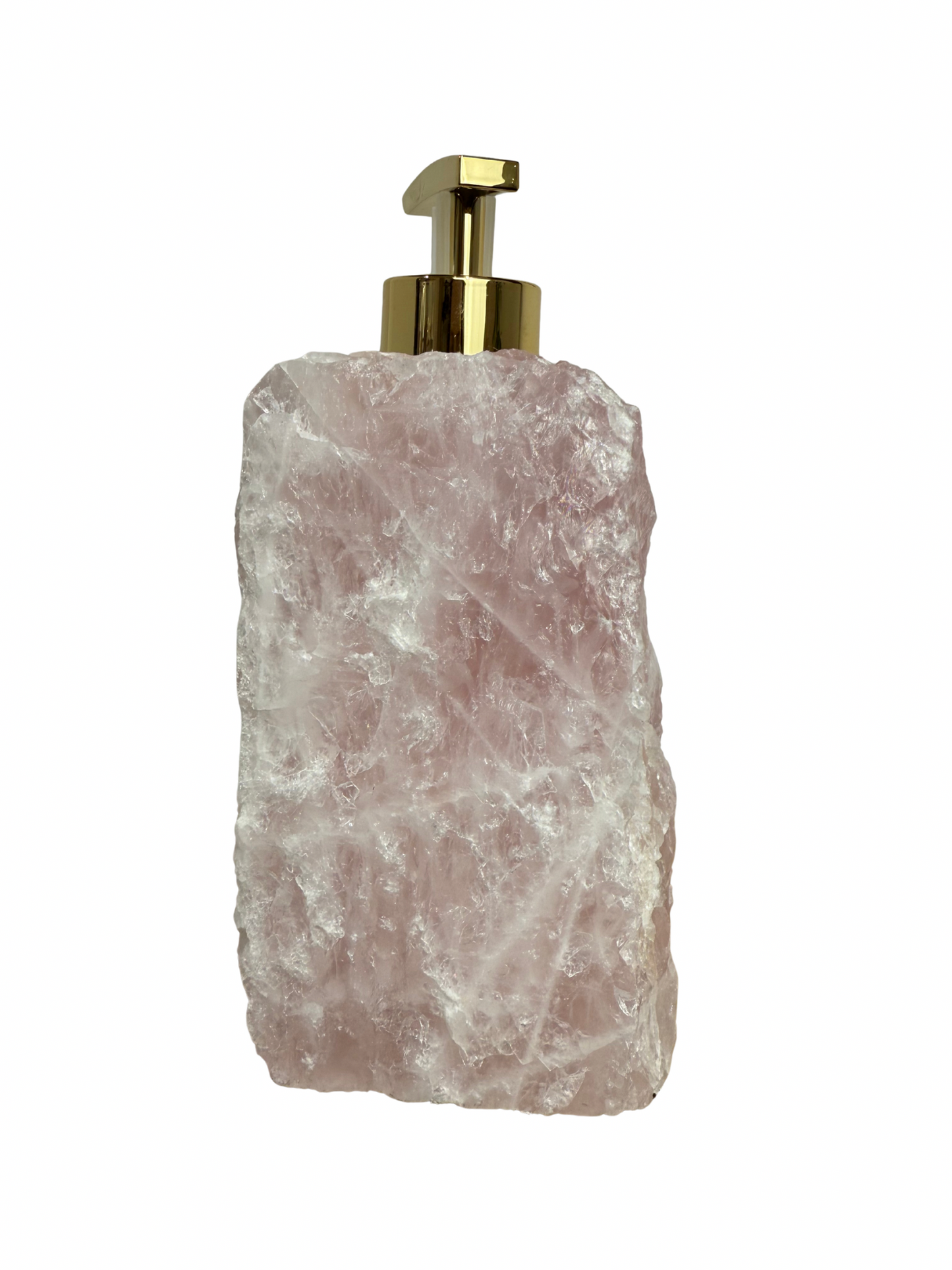 Zeeppomp van Rozenkwarts goud 7