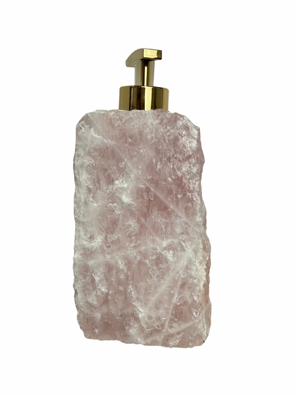 Zeeppomp van Rozenkwarts goud 7