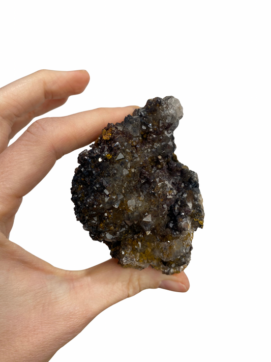 Mangaan Kwarts met Druzy Hematiet kristallen (Quartz Manganesse) 2