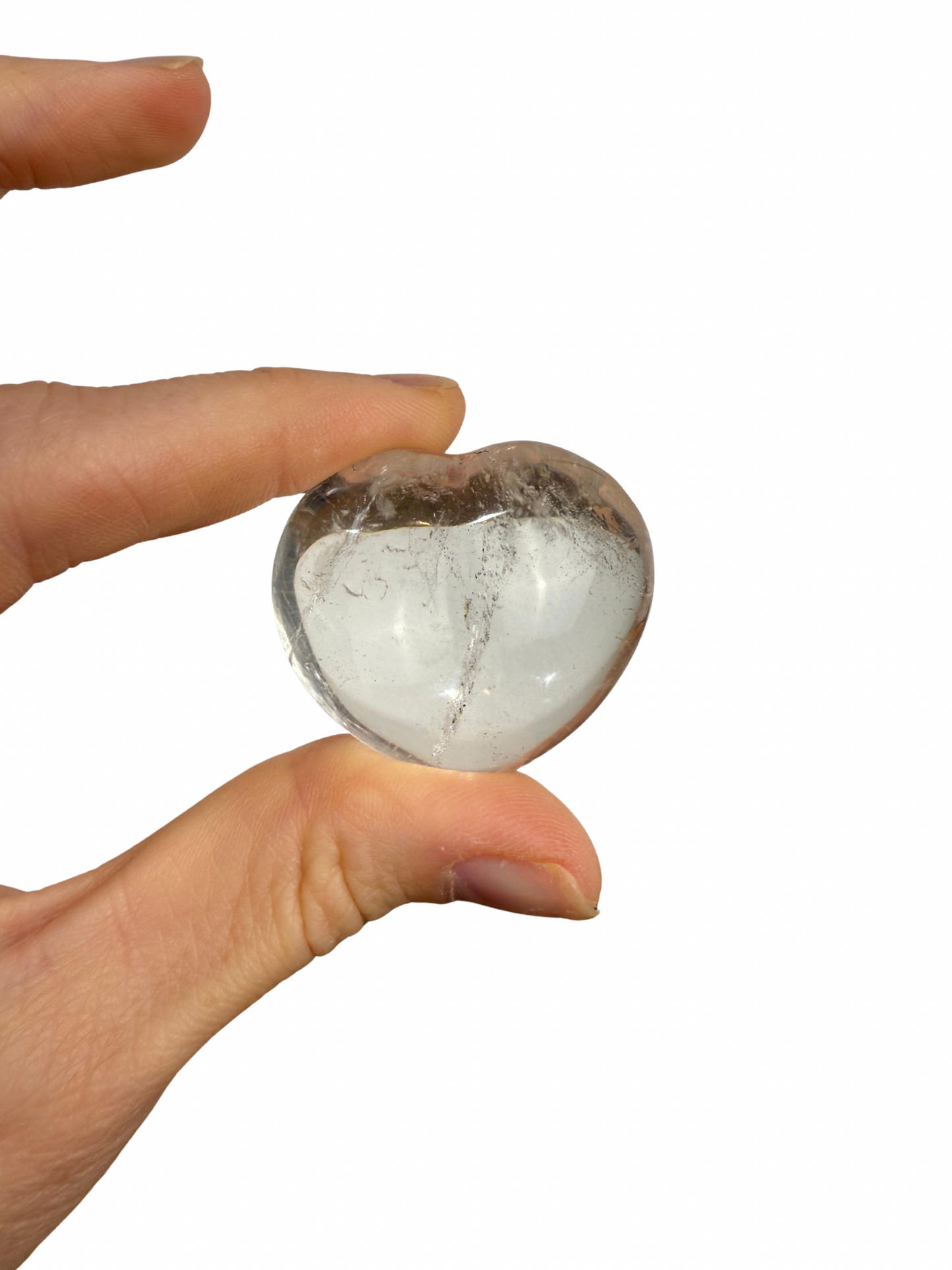Rock crystal heart