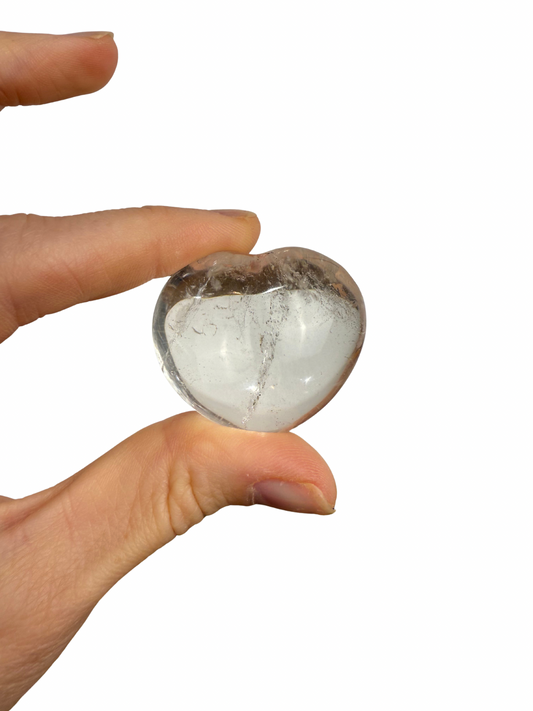 Rock crystal heart