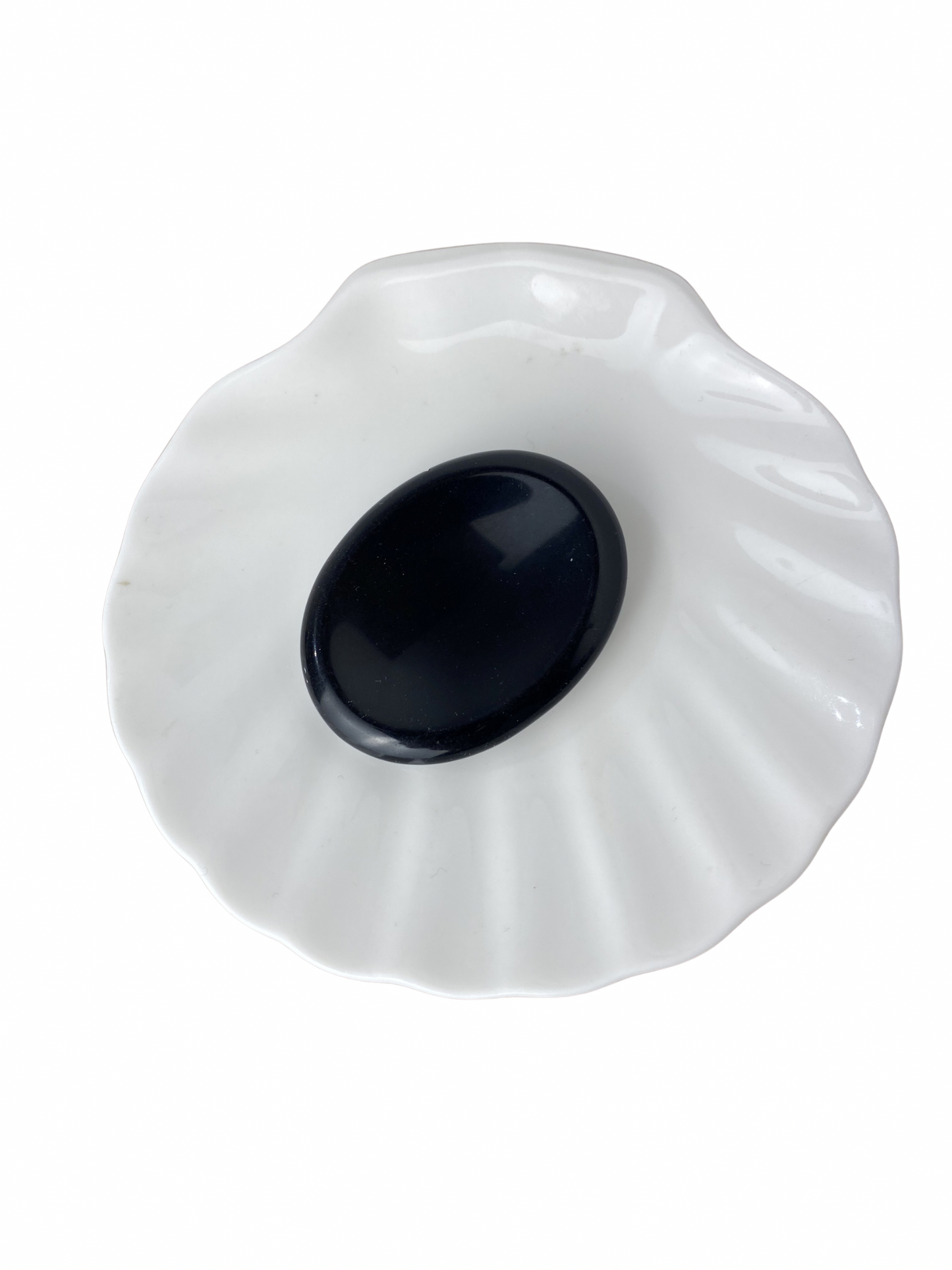 Obsidiaan duimsteen (worry stone)