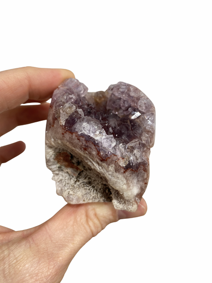 Roze Amethist (Chalcedoon) op standvlak 3